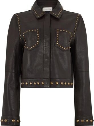 P.A.R.O.S.H. Cropped Leren Jas - Dames - Leren en Su&egrave;de Jassen - Bruin - S - Leer - Jassen