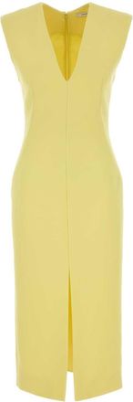 Givenchy Yellow Stretch Crepe Dress