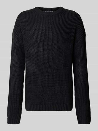 Review Strickpullover mit Rundhalsausschnitt in Black, Größe S