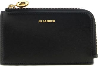 Jil Sander Goji Small Coin Purse - Dames - Accessoires - Zwart - Maat: ONE Size Zijde