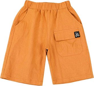 Generic Kids Toddler Baby Girls Boys Print Pocket Spring Summer Shorts Ruffle Clothes Toddler Shorts Girls Comfortable Lightweight Casual Pants Kids Clothes f