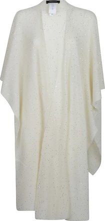 Fabiana Filippi Jassen, Dames, Beige, ONE Size, Elegante Cape voor stijlvolle outfits