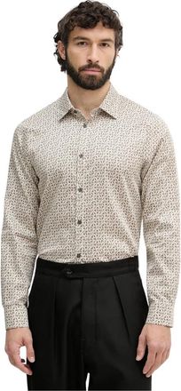 A|X Armani Exchange Regular Fit Katoenen Shirt - Heren - Casual Overhemden - Beige - M - Katoen - Overhemden