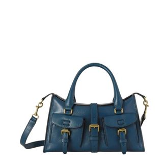 Mulberry Handbags, female, Blue, Size: ONE SIZE Small Roxanne
