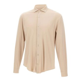Eleventy Casual Shirts, male, Beige, Size: XL Eleventy Shirts Beige