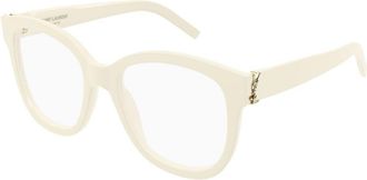 Saint Laurent Eyewear Sl M97006-ivory-ivory-transparent