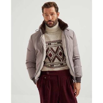 Brunello Cucinelli Mens Tortora Zip Front Jacket, Size M
