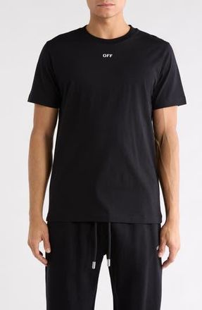 Off-white Stitch Arrow Slim Fit T-Shirt in Black-White at Nordstrom Rack, Size Medium