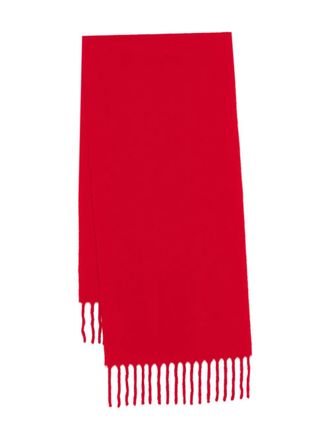 Toteme Sciarpa con frange Fuzzy - Rosso