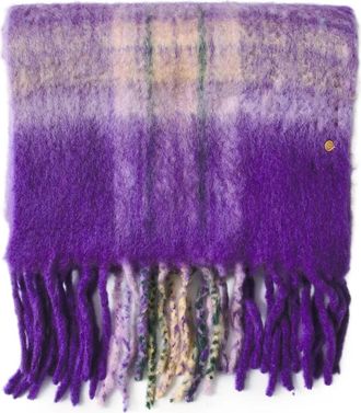 Antik Batik Sciarpa Scarves con frange - Viola