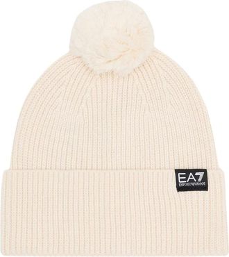 Emporio Armani Gorro con pomp&oacute;n - Accessories - unisex - Beige - M