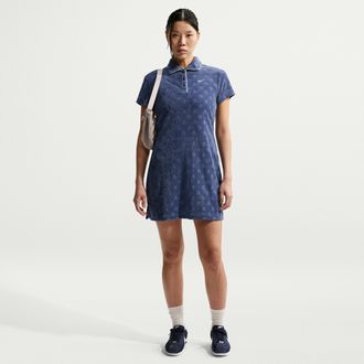 Nike Womens Nike Sportswear Chill Terry Dress in Blue | II3976-461