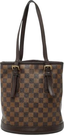 Louis Vuitton Brown Pvc Leather Shoulder Bag Tote Bag (Pre-Owned)