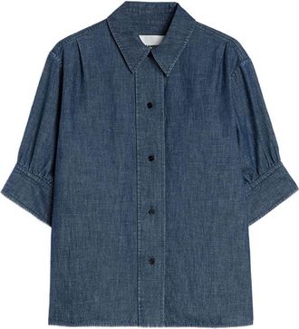 Jil Sander denim katoenen overhemd