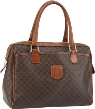 Celine Pre-owned Handbags, female, Brown, Size: ONE SIZE Pre-owned Canvas Handbag