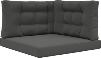 vidaXL Coj&iacute;n Para Sof&aacute; De Exterior Poli&eacute;ster Gris Antracita 80 X 80 Cm Vidaxl