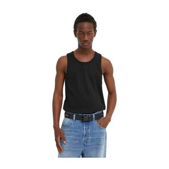 Won Hundred Camiseta sin mangas acanalada - Tops - Hombre - Negro - XL