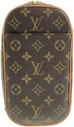 Louis Vuitton Pre-owned Monogram Pochette - Dames - Vintage Schoudertas - Bruin - ONE Size - Vintage