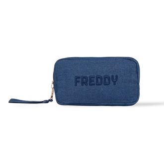 Freddy Trousse in denim con laccetto e logo FREDDY ricamato