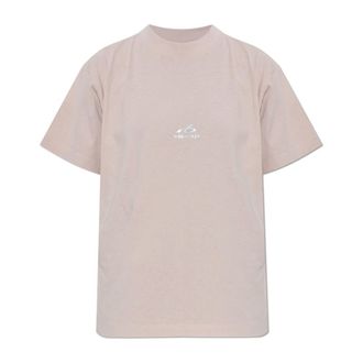 Balenciaga Skiwear T-shirt - Dames - Tops - Roze - Maat: M Katoen