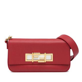 Fendi Pre-owned Womens Roma Mini Leather Bag - Red - One Size