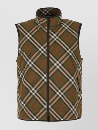 Burberry quilted sleeveless check gilet