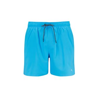 Puma Badeshorts PUMA PUMA SWIM MEN MID SHORTS 1P, Herren, Gr. XXL, N-Gr, blau (light blau), Web, Obermaterial: 100% Polyester, Badehosen Badeshorts, High-T
