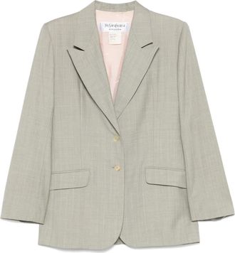 Saint Laurent Blazer in lana anni 2000 - Grigio