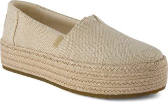 Toms Valencia Platform Espadrille in Gold at Nordstrom, Size 9.5