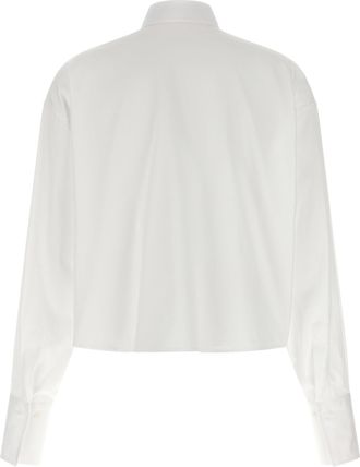 Ermanno Scervino Womens White Cotton Blouse