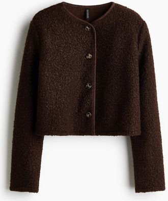 H&M Cardigan aus Teddyfleece - Brown