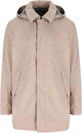 Herno Regenjas met Capuchon - Heren - Parka Jassen - Beige - M - Polyester - Jassen