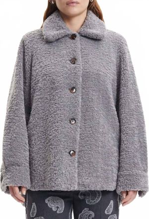 Sams&oslash;e & Sams&oslash;e Aylina Faux Fur Jacket In Sharskin
