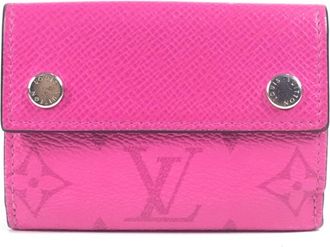 Louis Vuitton Pink Taigarama Wallet (Tri-Fold) (Pre-Owned)