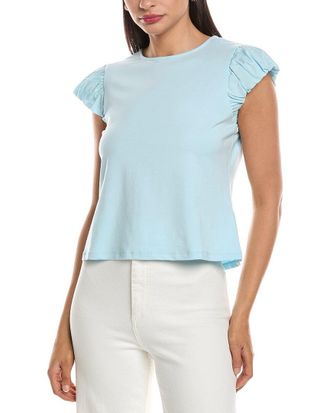 Nanette Lepore Ruffle Sleeve Top