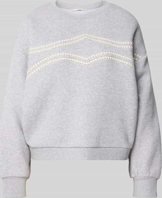 Lanius Lanius Oversized Sweatshirt mit Rundhalsausschnitt in Hellgrau, Gr&ouml;&szlig;e 40