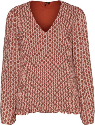 Vero Moda Bedrukte blouse met V-hals
