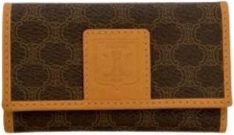 Celine Pre-owned Wallets, female, Brown, Size: ONE SIZE Pre-owned Plastic Key-holder