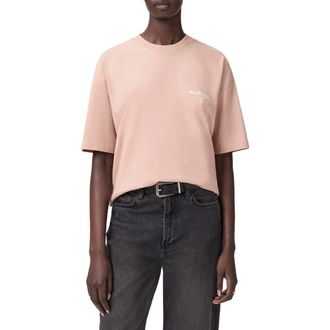 AllSaints Underground Etta Cotton Graphic T-Shirt in Blush Pink at Nordstrom Rack, Size Medium