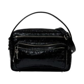 Acne Studios Handbags, female, Black, Size: ONE SIZE Camero Camera Shoulder Bag