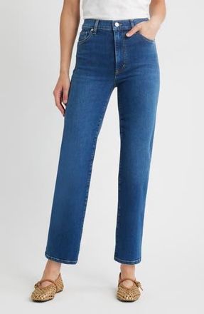 Frame Denim Pixie Le Sleek Straight High Waist Ankle Straight Leg Jeans in Femma at Nordstrom Rack, Size 32P