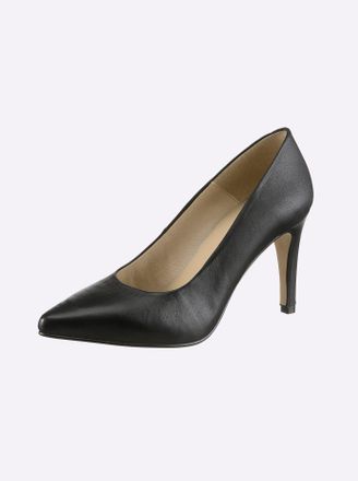 Heine Pumps HEINE, Damen, Gr. 35, schwarz, Glattleder, Leder, Schuhe Pumps