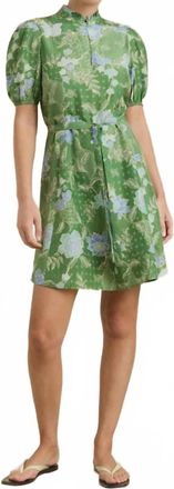 Hannah Art Wear Gaia Bloom Dress In Jungle Green