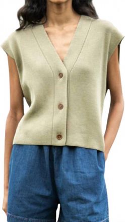 Beaumont Organic Aila Knitted Vest In Taupe