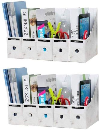 OEM Revistero, 10 Carpetas, Caja Para Revistas De Escritorio A4, Separadores De Archivos Y Carpetas, Para Carpetas, 9 X 26 X 27 Cm