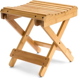 Sorbus Bamboo Folding Stool