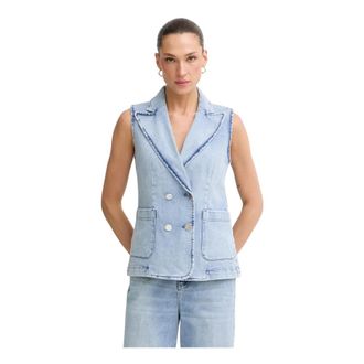 Marc Aurel Gilet in Denim - - Jackets - Donna - Blu - L
