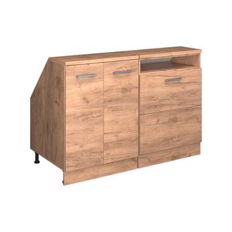 Vicco Conjunto De Armarios Para Techo Inclinado Rion, Roble Dorado, 120 Cm Lote De 2 Carcasas De Armario 60 Cm De Profundidad, Vicco