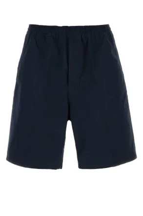 Prada Dark Blue Poplin Bermuda Shorts