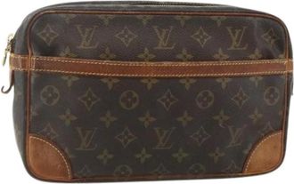 Louis Vuitton Pre-owned Clutches, female, Brown, Size: ONE SIZE Pre-owned Vintage Monogram Clutch
